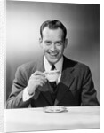 Man Drinking Tea by Anonymous