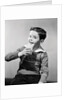 Smiling Boy with a Glass of Milk by Anonymous