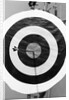 Archery Target With Arrow in the Bull's Eye by Anonymous