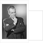 Man in Thoughtful Pose by Anonymous