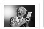 Old Woman with Excited Expression by Anonymous