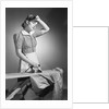 Woman Hard at Work Ironing by Anonymous