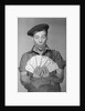 Man Holding Fan of Money by Anonymous