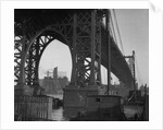 Williamsburg Bridge Spanning East River by Anonymous