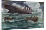Drawing of the Sinking of the Titanic by Anonymous