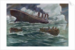 Drawing of the Sinking of the Titanic by Anonymous