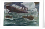 Drawing of the Sinking of the Titanic by Anonymous