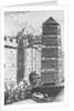 Engraving of Pavisers and a Movable Tower by Anonymous