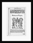 Seal Of Merchant'S Company Of Virginia by Anonymous