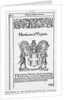 Seal Of Merchant'S Company Of Virginia by Anonymous