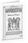 Seal Of Merchant'S Company Of Virginia by Anonymous