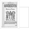 Seal Of Merchant'S Company Of Virginia by Anonymous