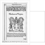 Seal Of Merchant'S Company Of Virginia by Anonymous