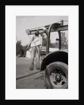 Effigy To Paul Robeson Hanging On Truck by Anonymous