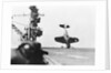 Douglas Dive-Bomber Crashed on Aircraft Carrier Deck by Anonymous
