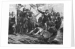 Columbus Landing In America by Anonymous