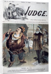 Political Cartoon "Falstaff in a Fix" on the Cover of Judge Magazine by Anonymous