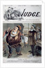 Political Cartoon "Falstaff in a Fix" on the Cover of Judge Magazine by Anonymous
