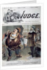 Political Cartoon "Falstaff in a Fix" on the Cover of Judge Magazine by Anonymous