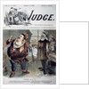 Political Cartoon "Falstaff in a Fix" on the Cover of Judge Magazine by Anonymous