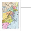Map of the 13 Original American Colonies by Anonymous