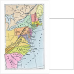 Map of the 13 Original American Colonies by Anonymous