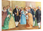 George and Martha Washington at Presidential Reception by Anonymous