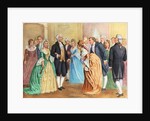 George and Martha Washington at Presidential Reception by Anonymous