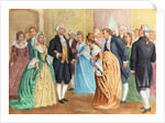 George and Martha Washington at Presidential Reception by Anonymous