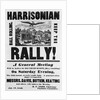 Poster for William Harrison Election Rally, 1840 by Anonymous