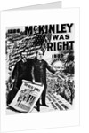 McKinley Campaign Poster by Anonymous