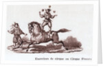 Juggler On Horseback In French Circus by Anonymous