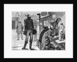 Hungry Black Man At Open Food Stand by Anonymous