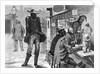 Hungry Black Man At Open Food Stand by Anonymous
