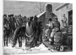Distributing Supply To Indians; Drawing by Anonymous