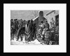 Distributing Supply To Indians; Drawing by Anonymous