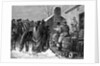 Distributing Supply To Indians; Drawing by Anonymous