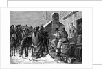 Distributing Supply To Indians; Drawing by Anonymous