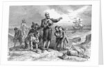 Illustration of the Landing of The Pilgrims by Anonymous