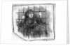 Insane Girl Behind Bars; Woodcut by Anonymous