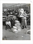 Girl Carrying Boxes; Cigarette Factory by Anonymous