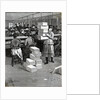 Girl Carrying Boxes; Cigarette Factory by Anonymous