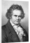 Ludwig Von Beethoven Steel Engraving by Anonymous