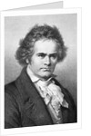 Ludwig Von Beethoven Steel Engraving by Anonymous