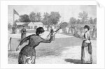 Ladies Lawn Tennis Tourney; Illustration by Anonymous