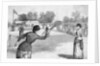 Ladies Lawn Tennis Tourney; Illustration by Anonymous