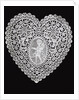 Lace Heart Doily by Anonymous