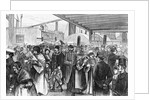 Drawing;Immigrants Landing/Castle Garden by Anonymous