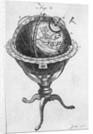 Globe On Stand 18Th Century Engraving by Anonymous