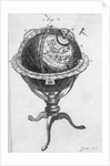 Globe On Stand 18Th Century Engraving by Anonymous
